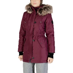 Bordeaux Polyester Parka
