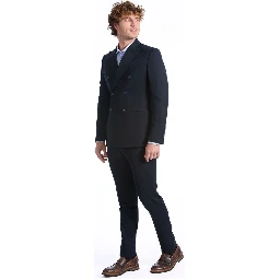 Blue Wool Two-Piece Suit