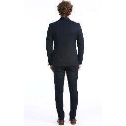 Blue Wool Two-Piece Suit