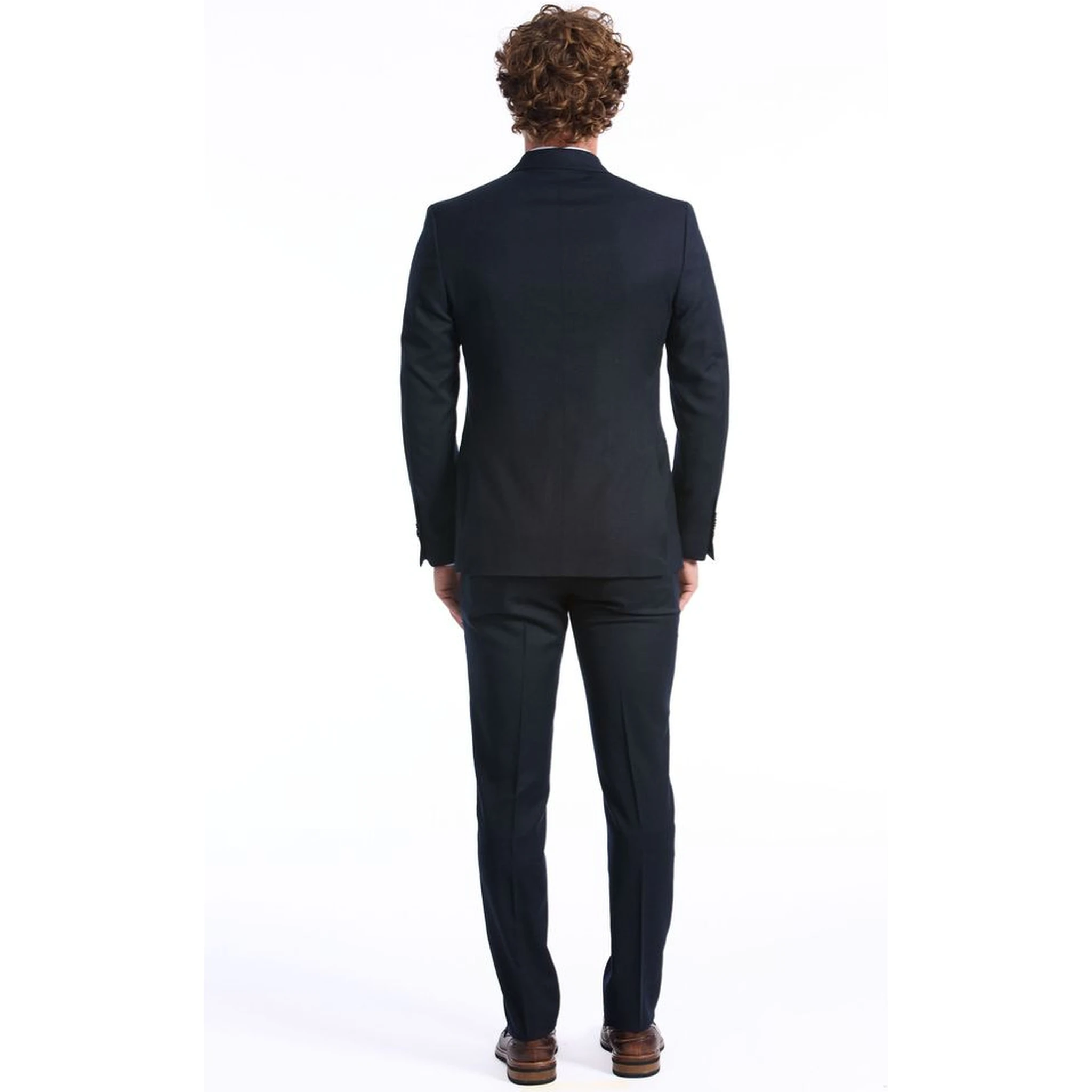 Blue Wool Two-Piece Suit