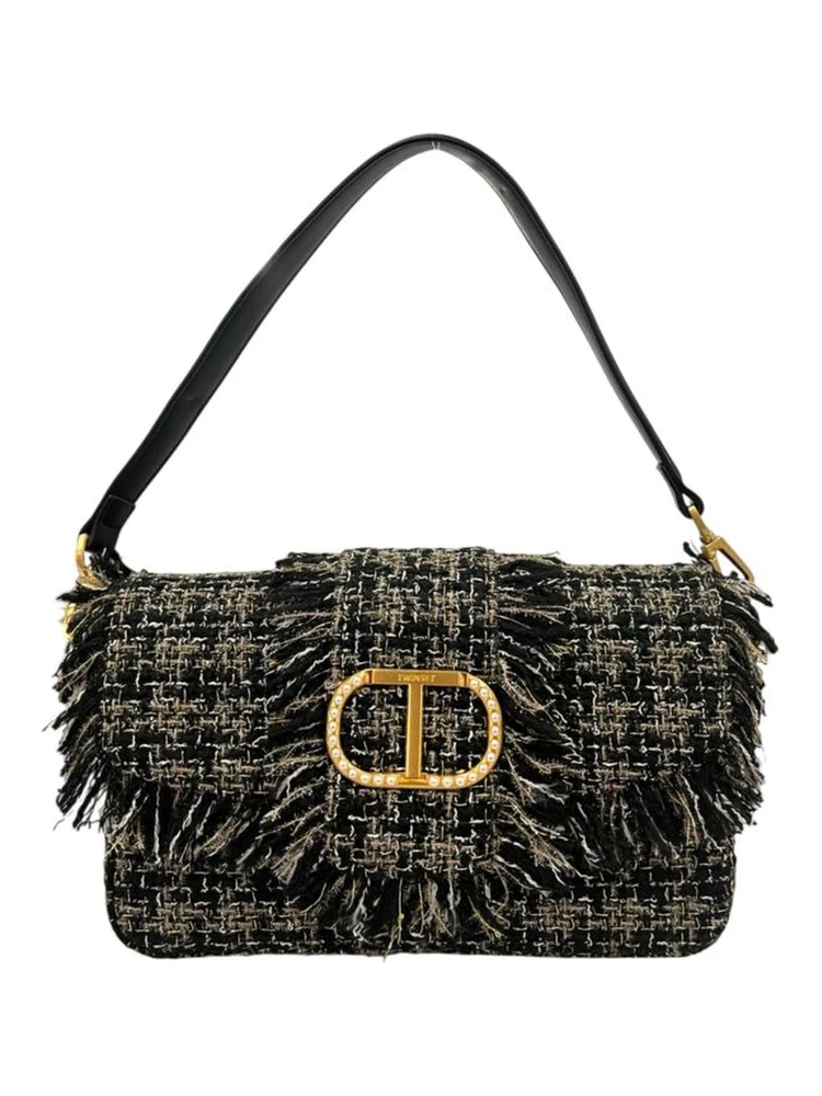 Black PU Women Shoulder Bag