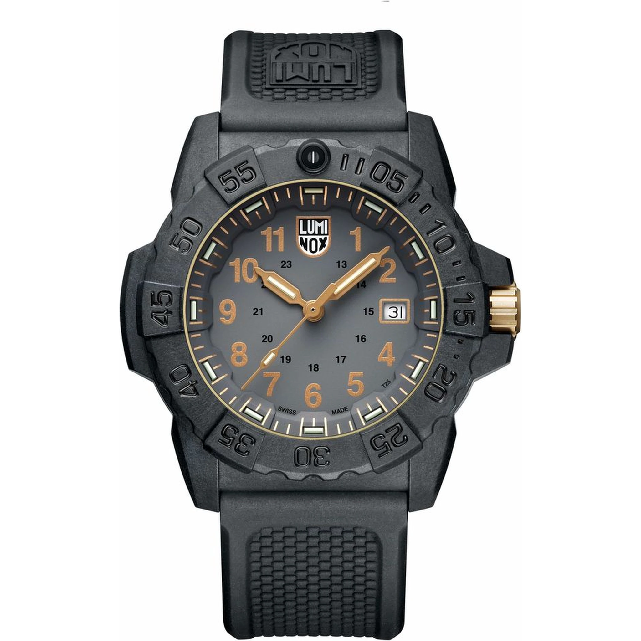 Black Rubber Sport Watch
