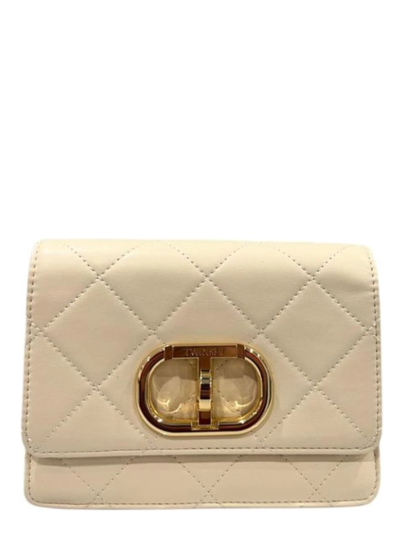 Beige PU Women Crossbody Bag
