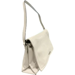 White Polyethylene Clutch Bag