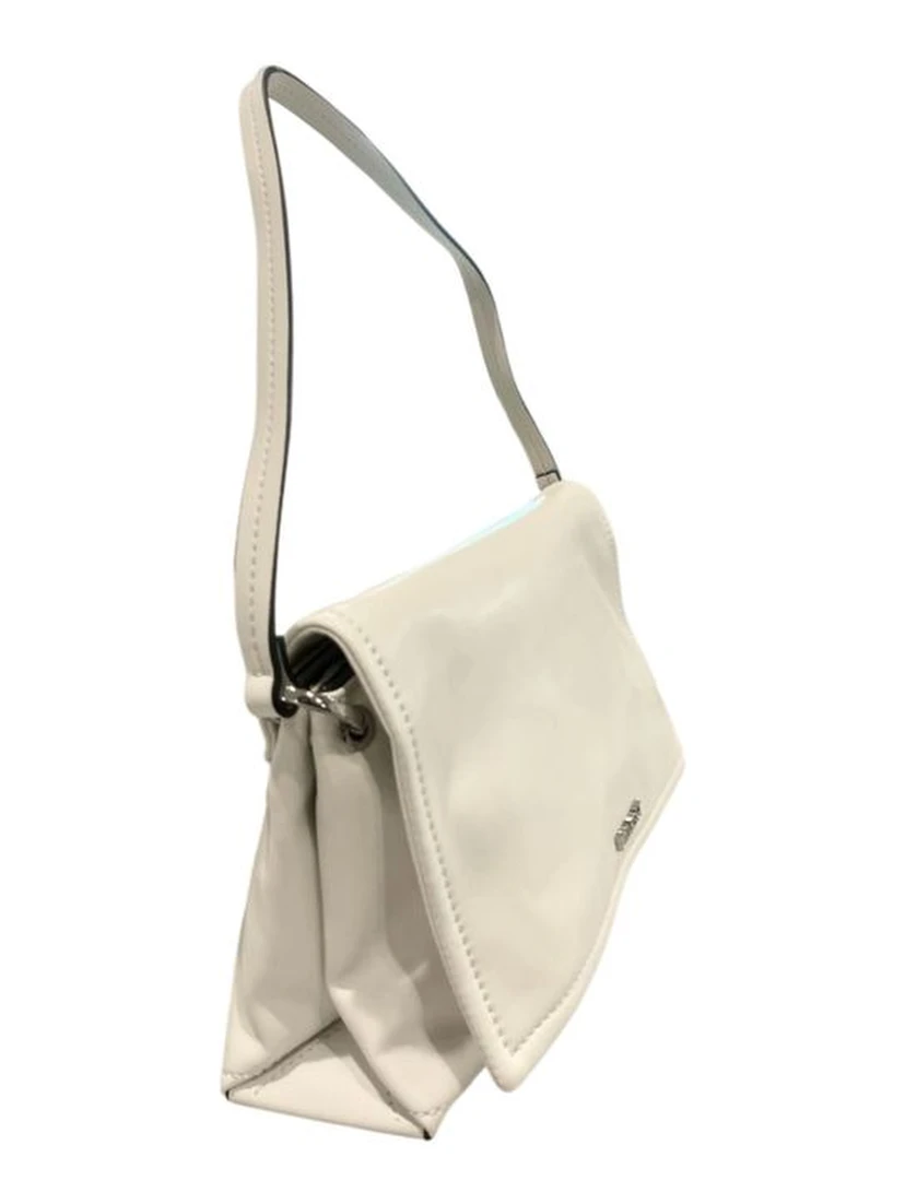 White Polyethylene Clutch Bag