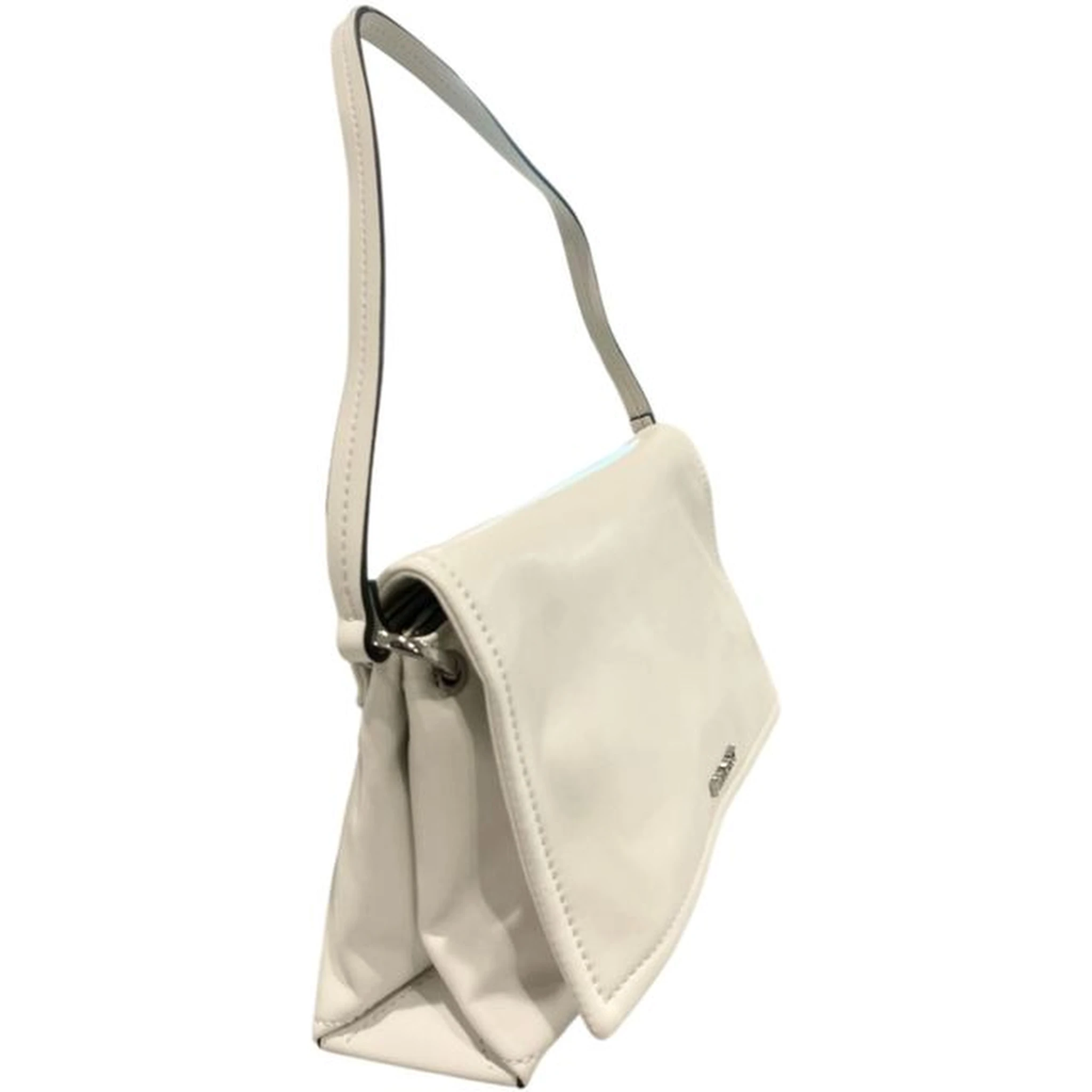 White Polyethylene Clutch Bag
