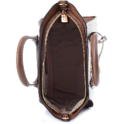 Beige Canvas Handbag