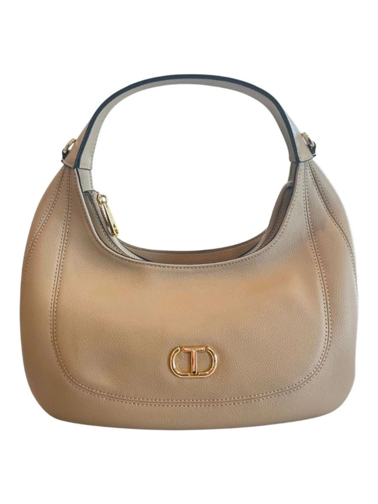Beige PU Women Shoulder Bag