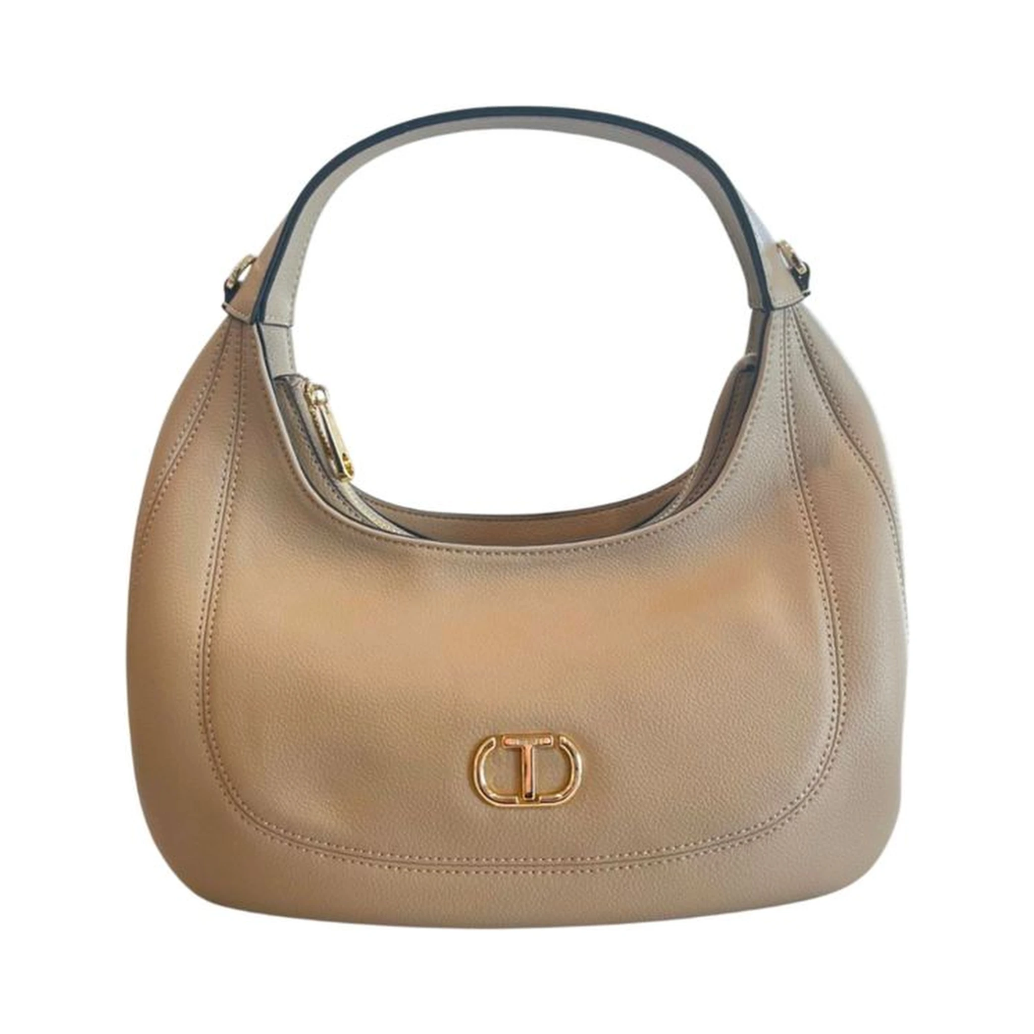 Beige PU Women Shoulder Bag