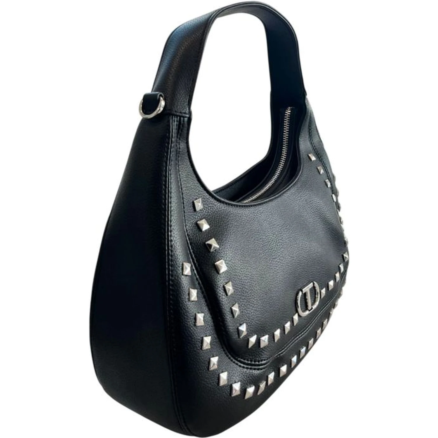 Black PU Women Shoulder Bag