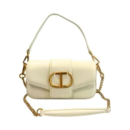 White Polyethylene Clutch Bag
