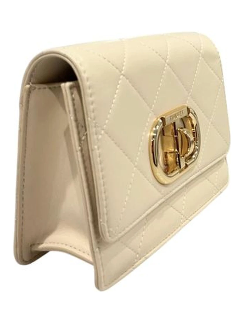 Beige PU Women Crossbody Bag