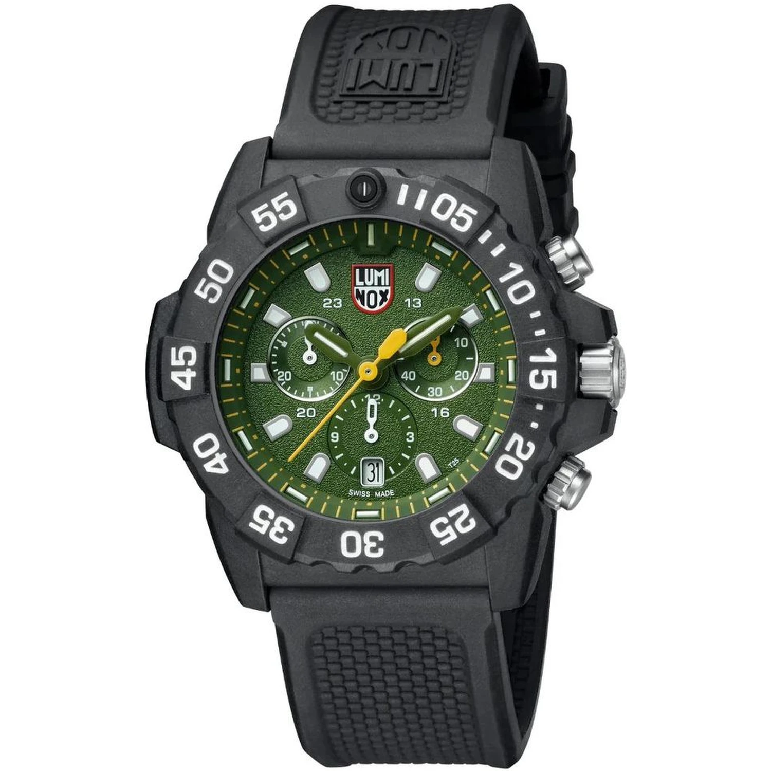 Black Rubber Sport Watch
