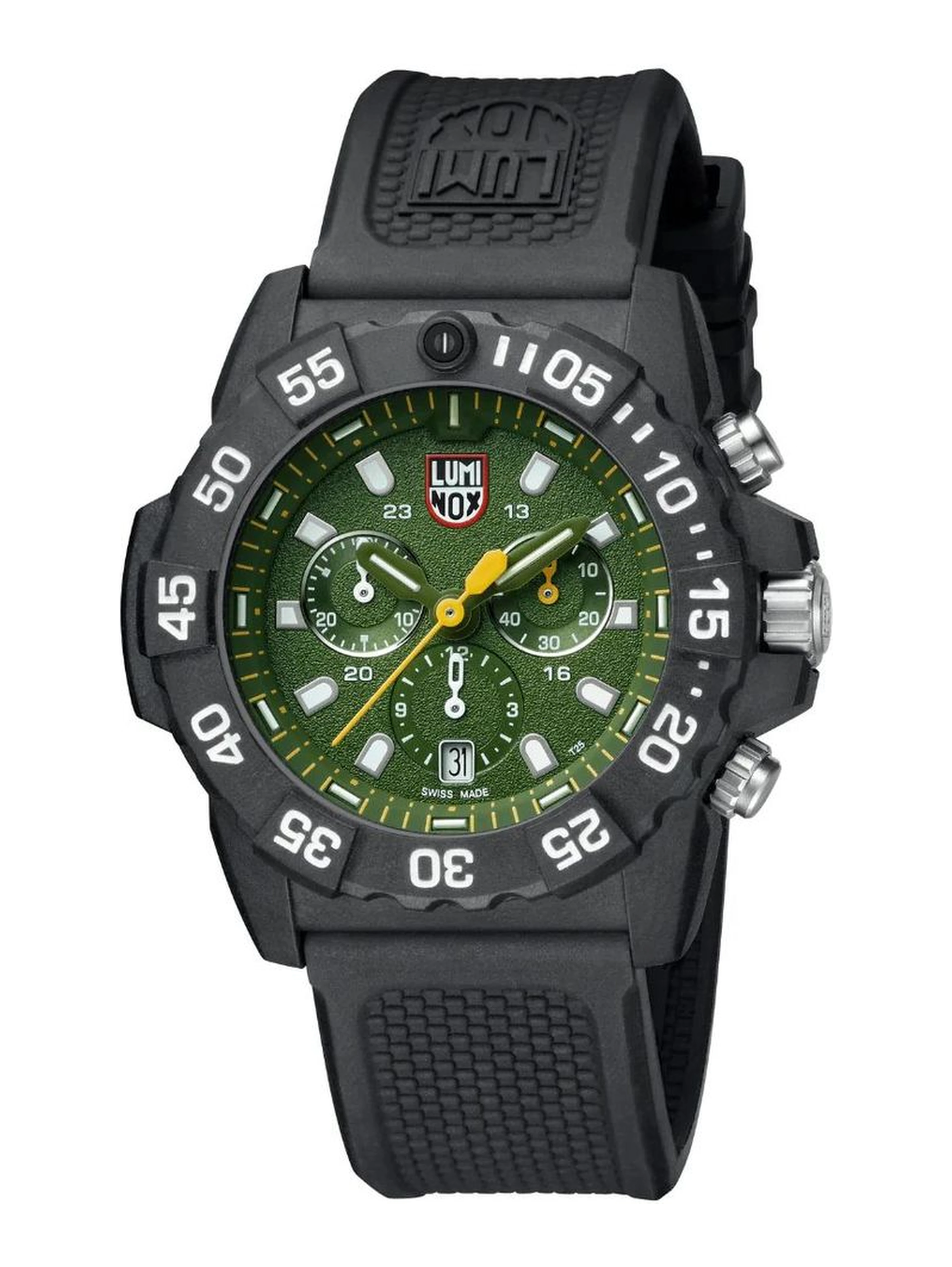 Black Rubber Sport Watch