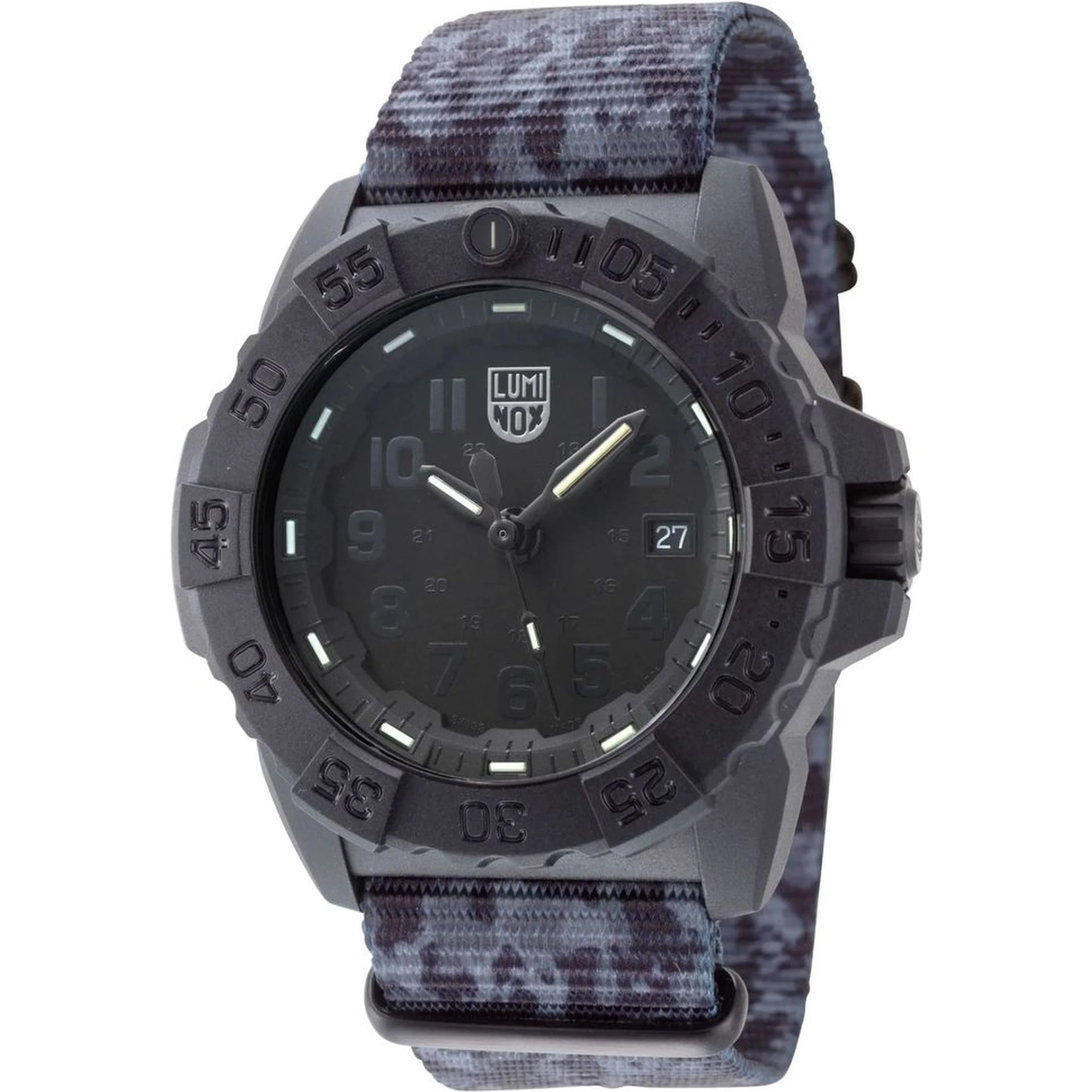 ساعة رياضية من النايلون الرمادي