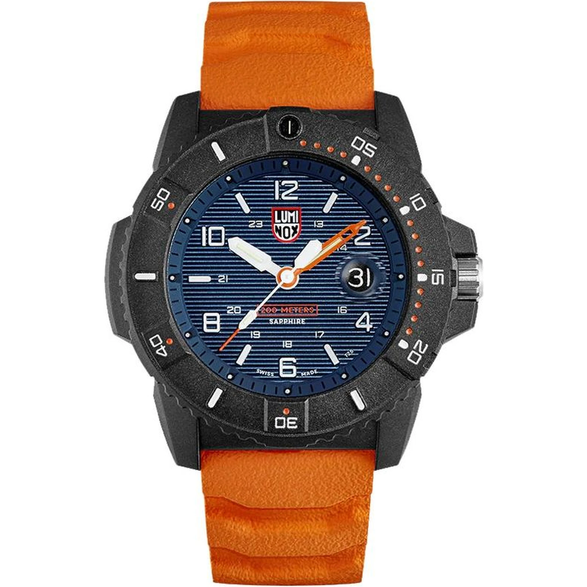 Orange Rubber Sport Watch