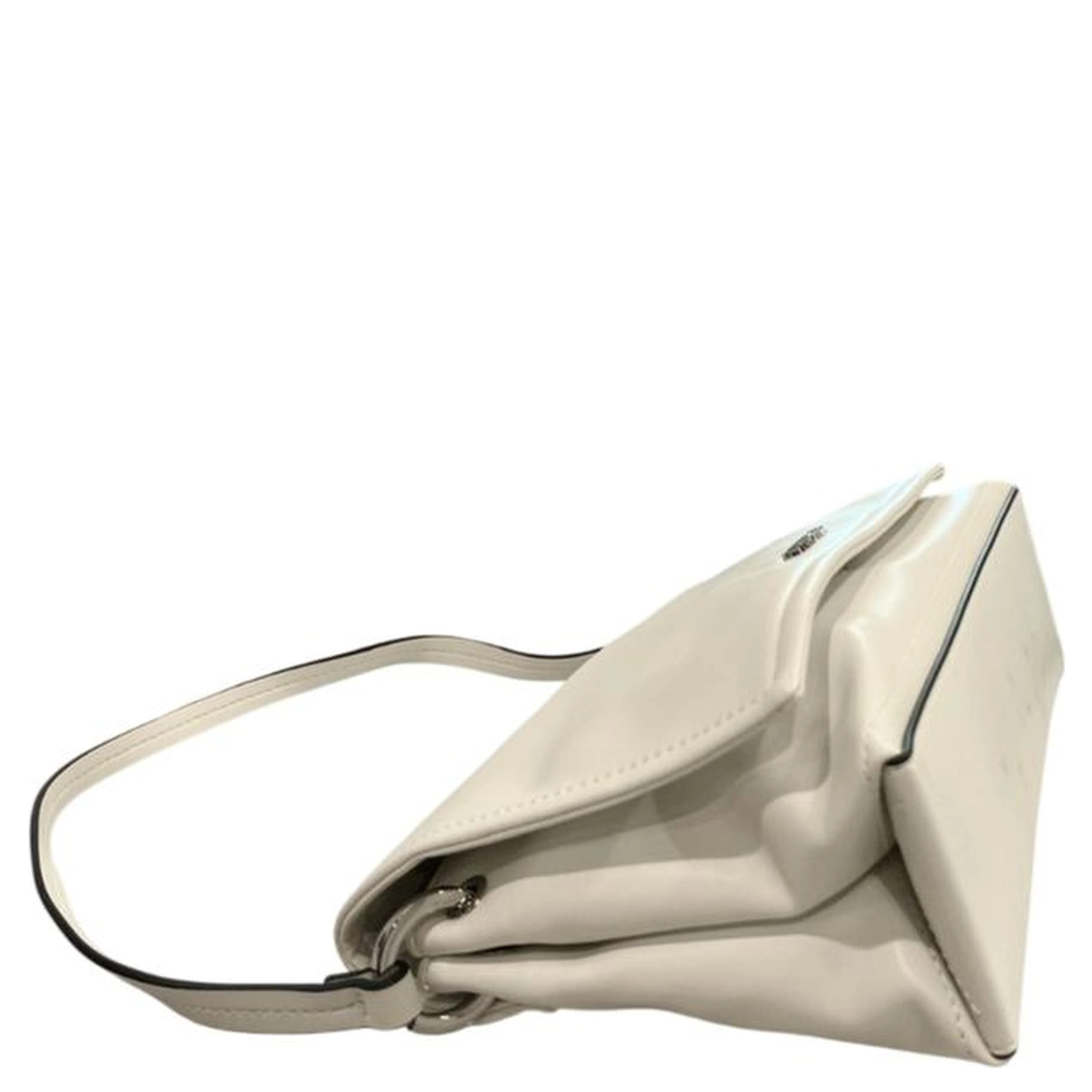 White Polyethylene Clutch Bag