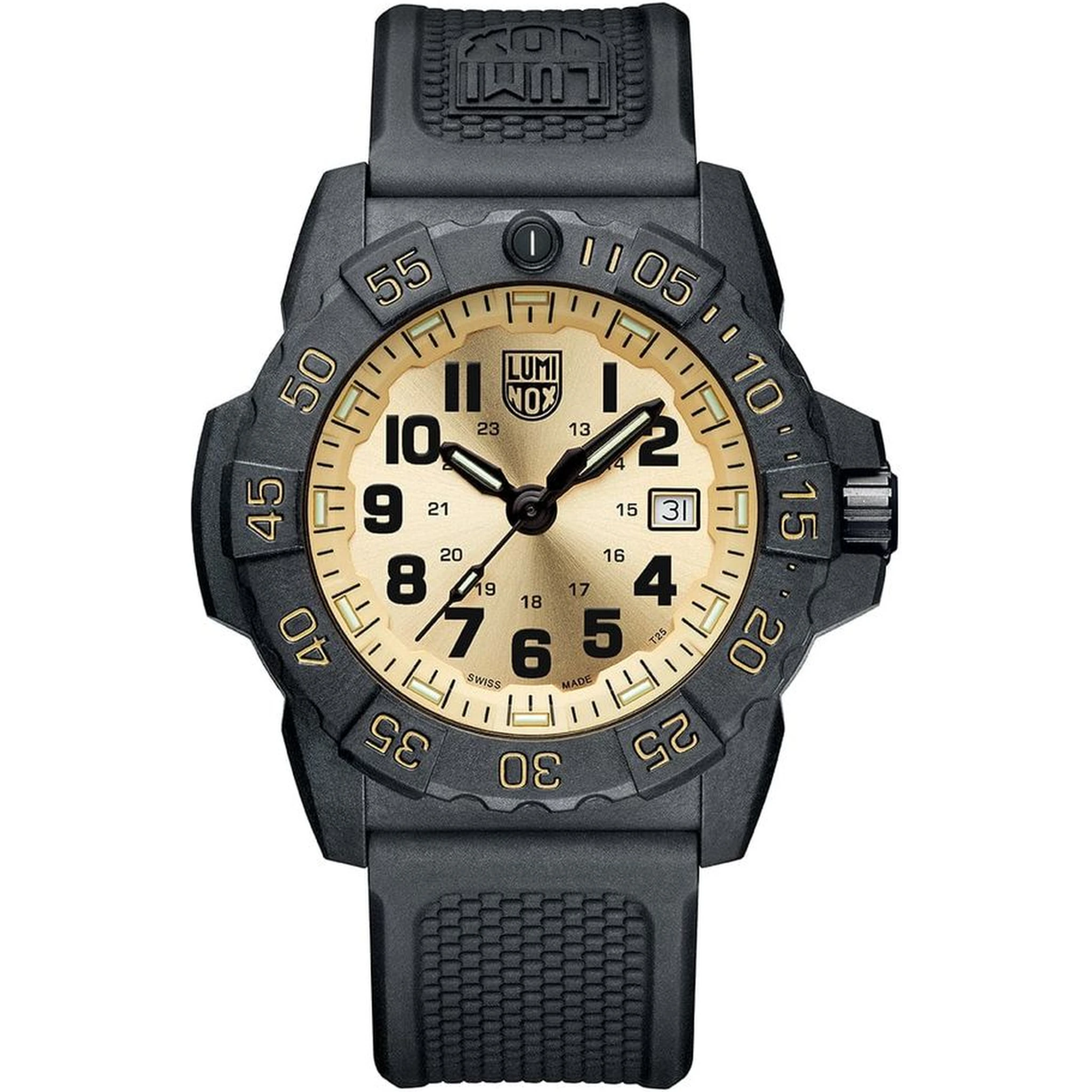 Black Rubber Sport Watch