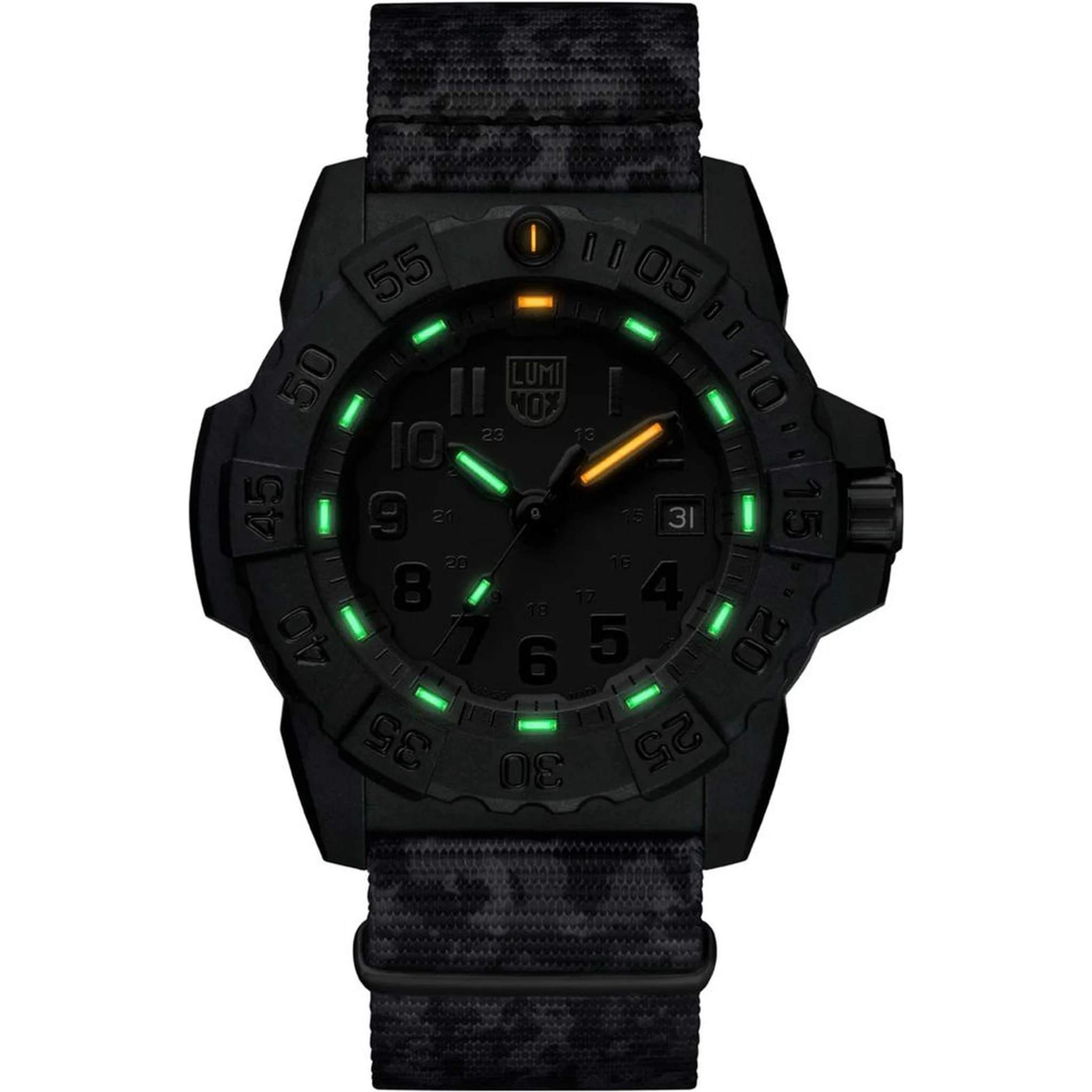 ساعة رياضية من النايلون الرمادي