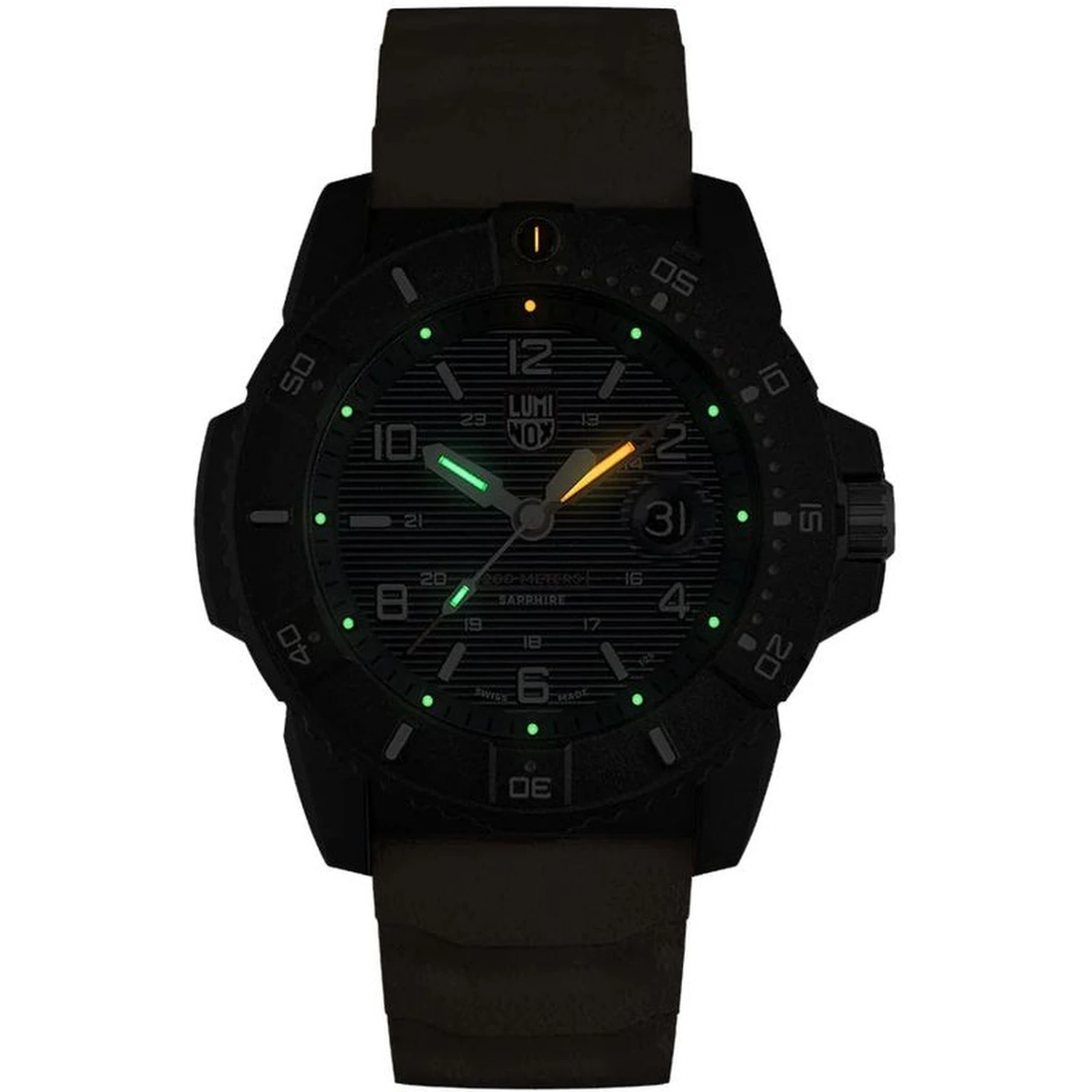 Orange Rubber Sport Watch