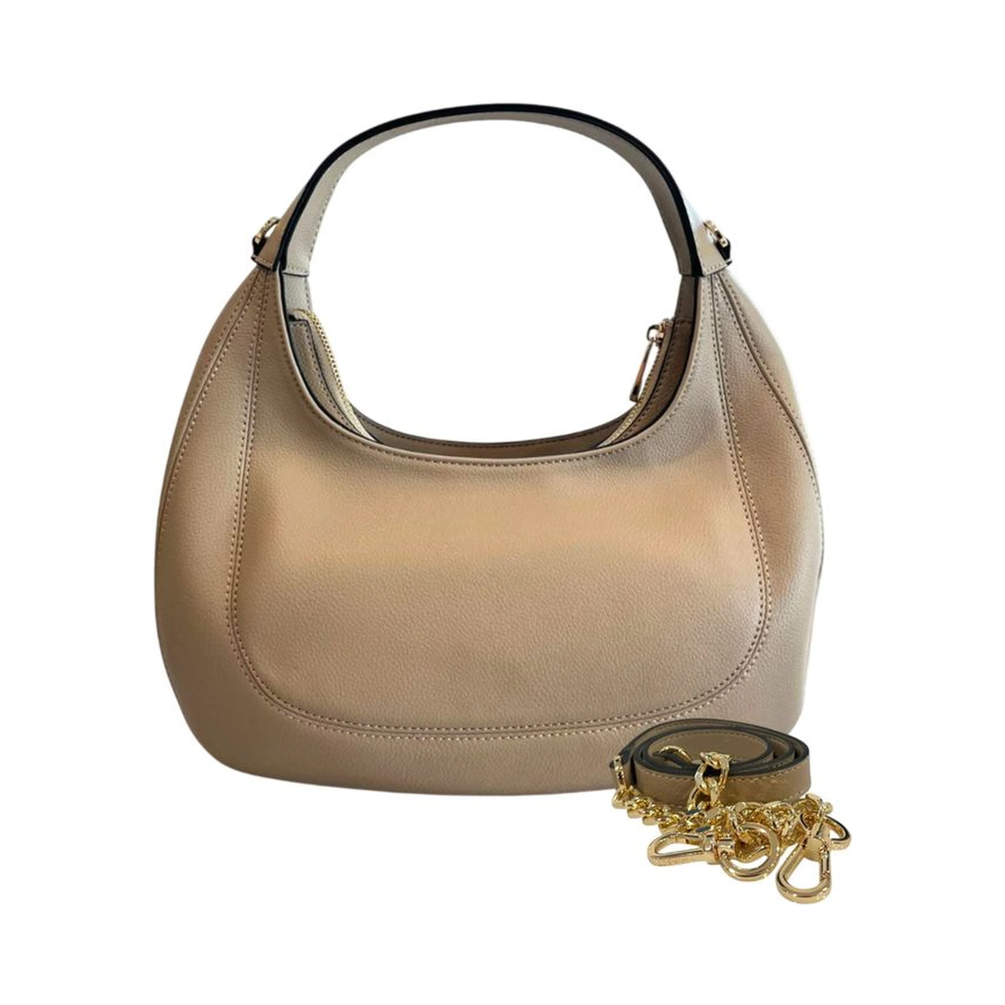 Beige PU Women Shoulder Bag