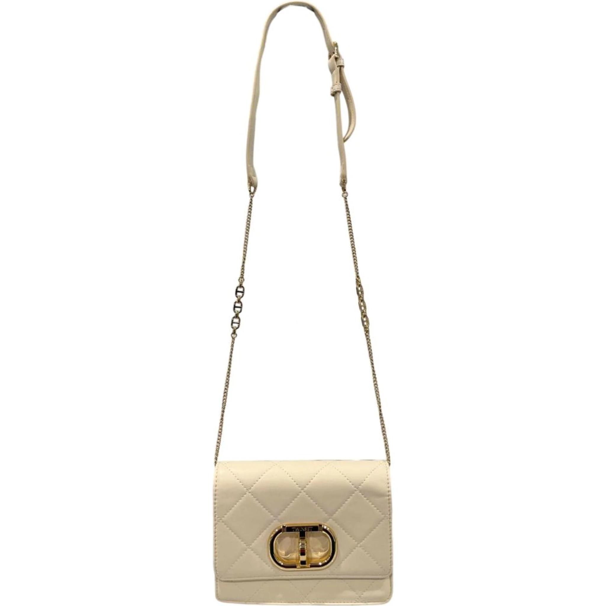 Beige PU Women Crossbody Bag