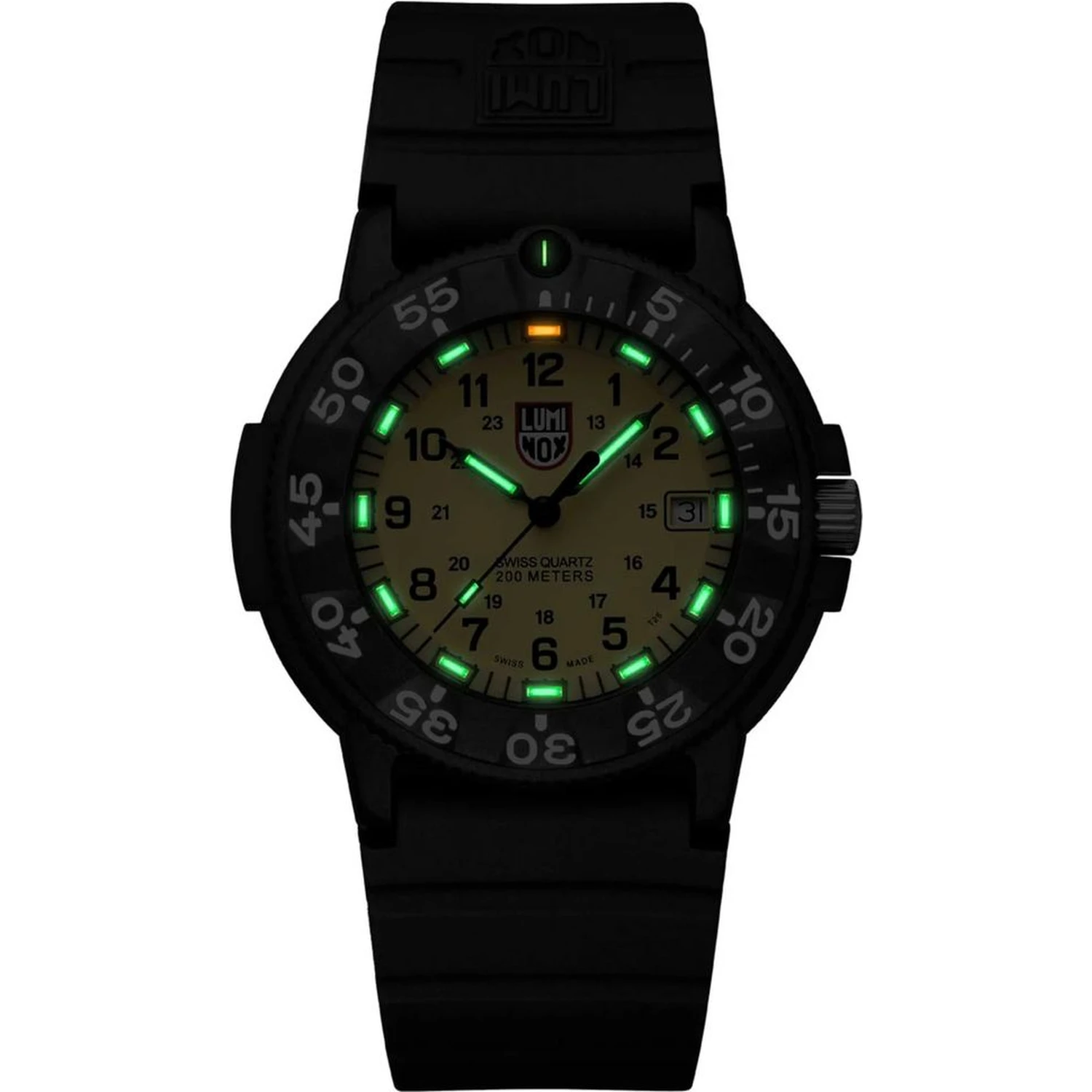Black Rubber Sport Watch