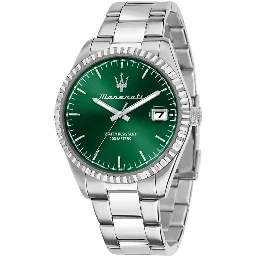 Gray Stainless Steel Dress Watch