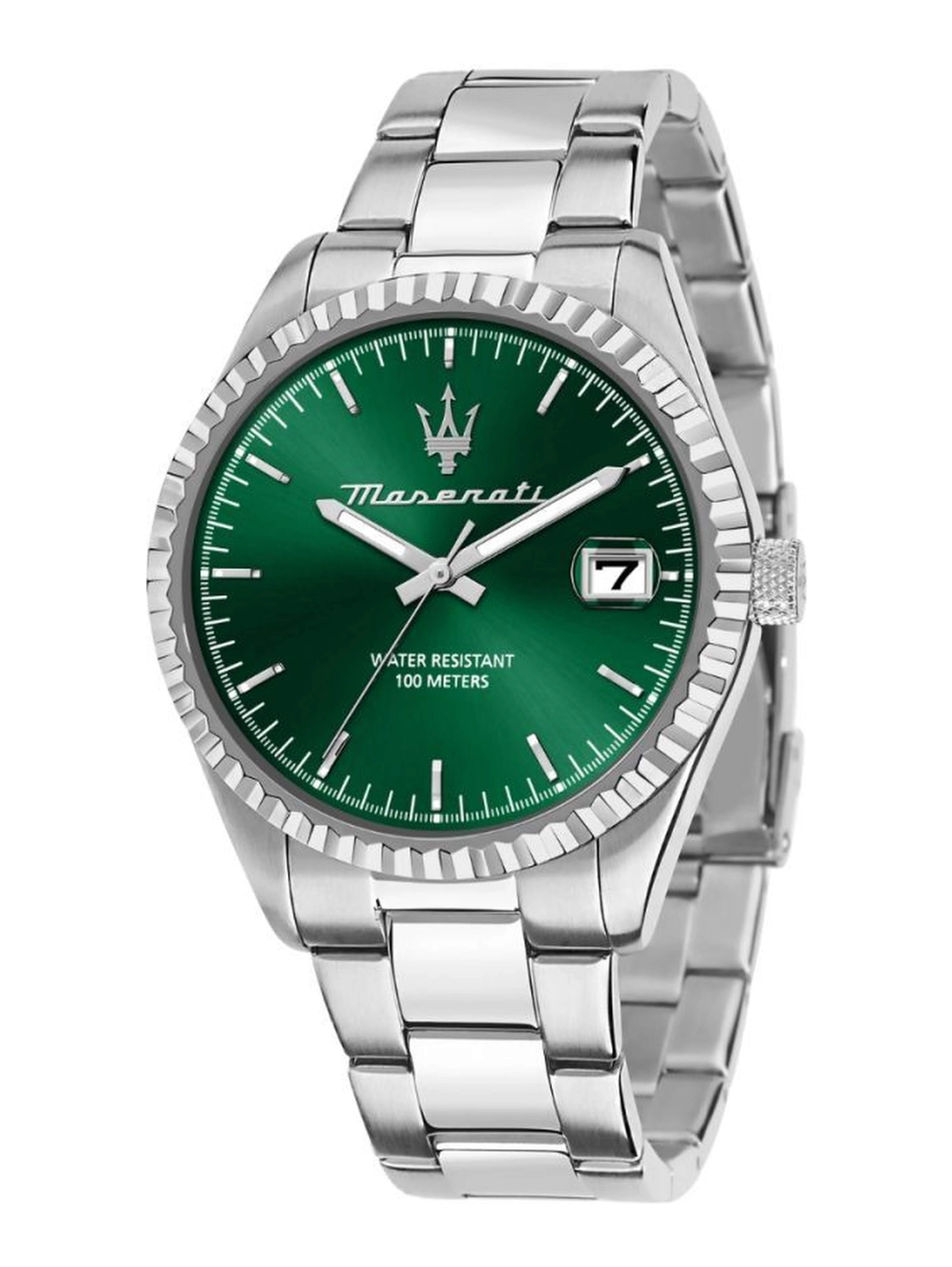 Gray Stainless Steel Dress Watch