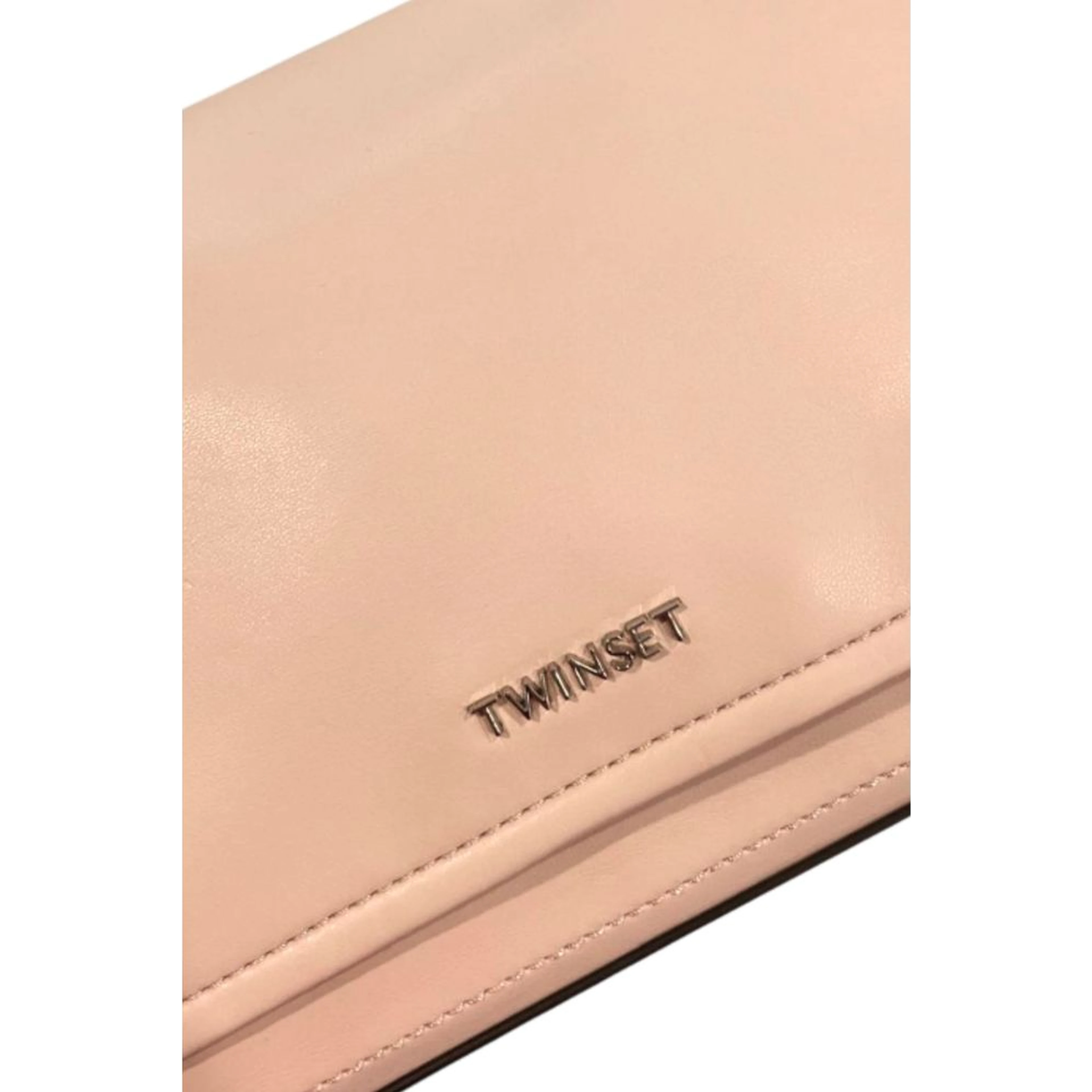 Pink Polyurethane Women Shoulder Bag