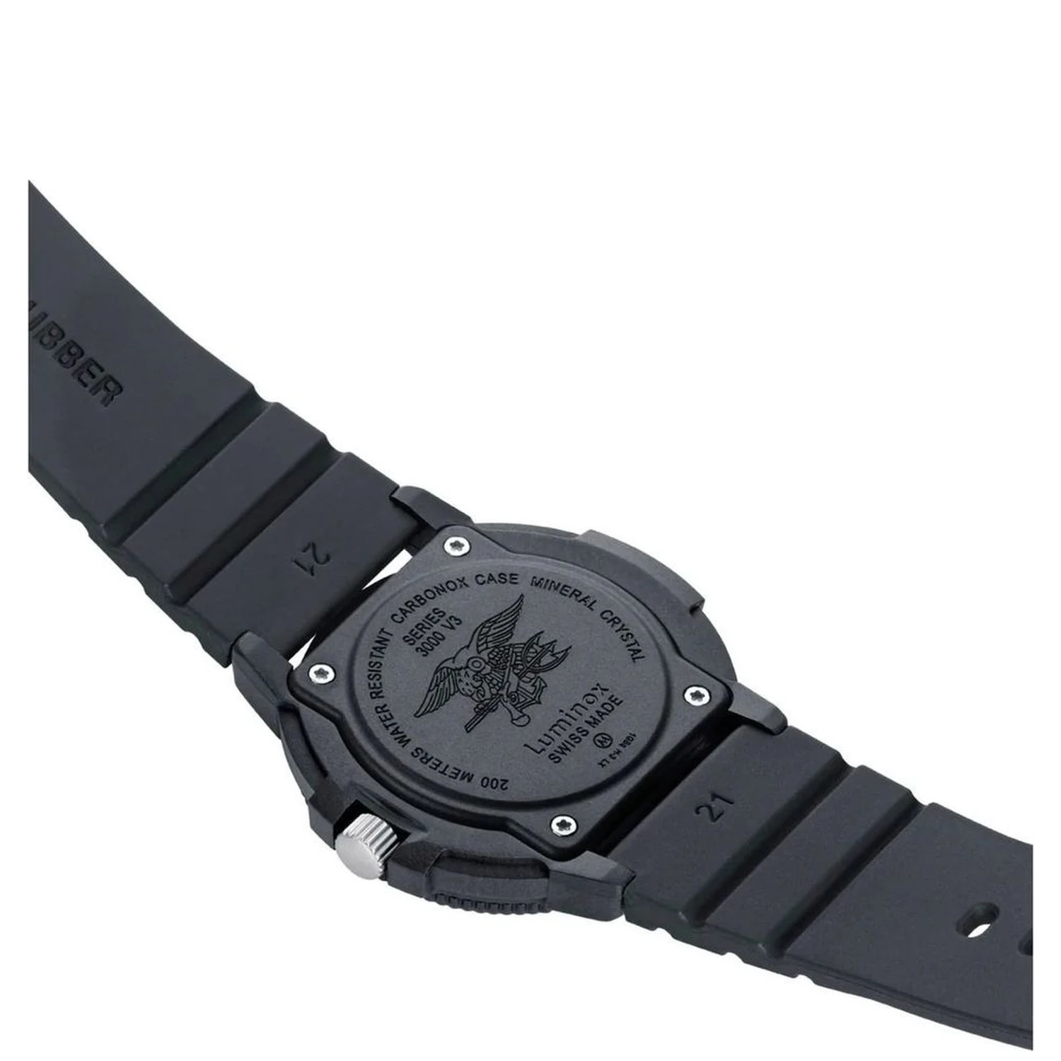 Black Rubber Sport Watch