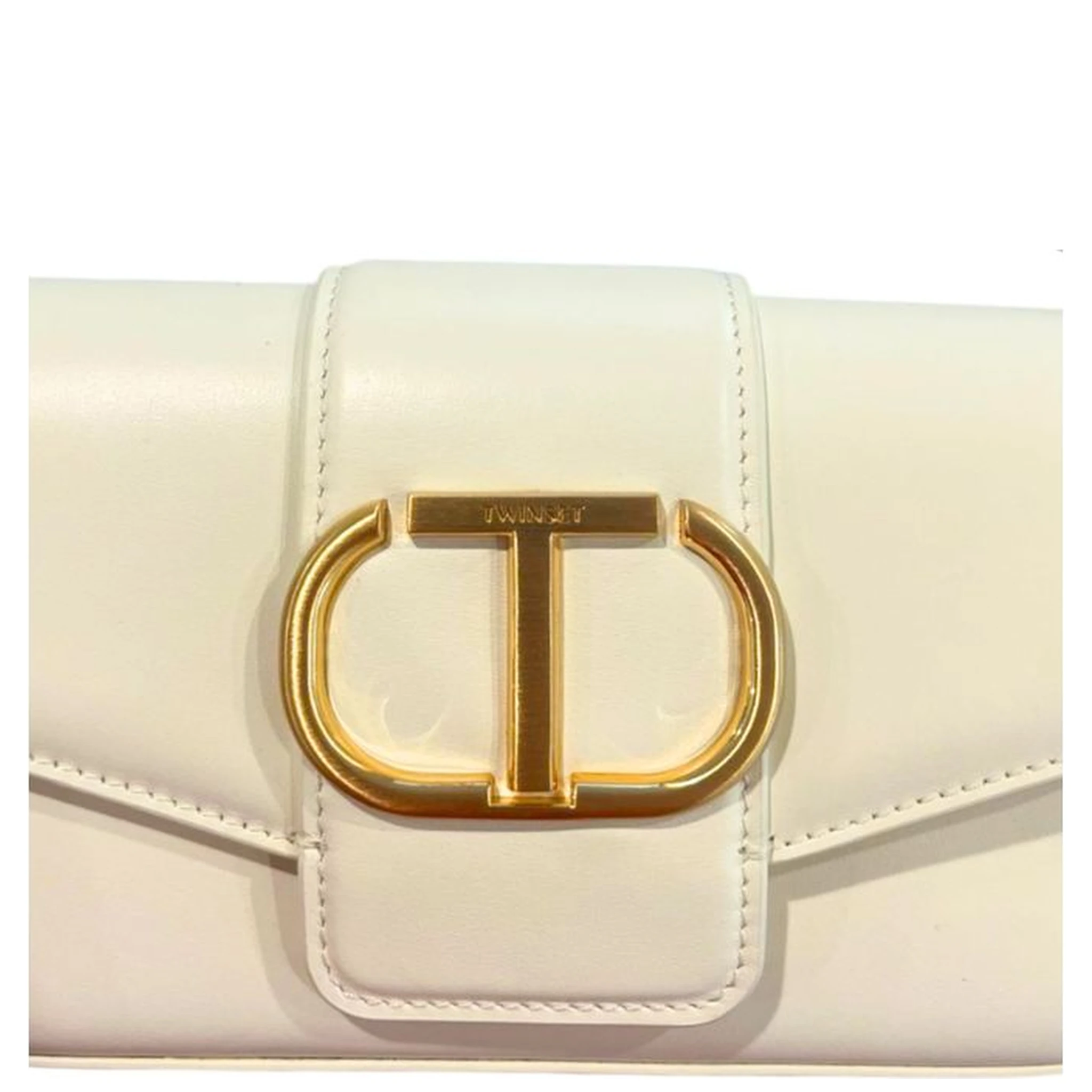 White Polyethylene Clutch Bag