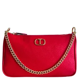 Red PU Women Crossbody Bag