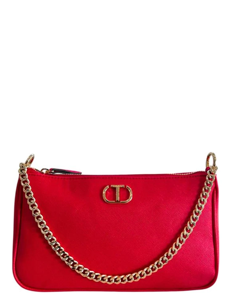 Red PU Women Crossbody Bag