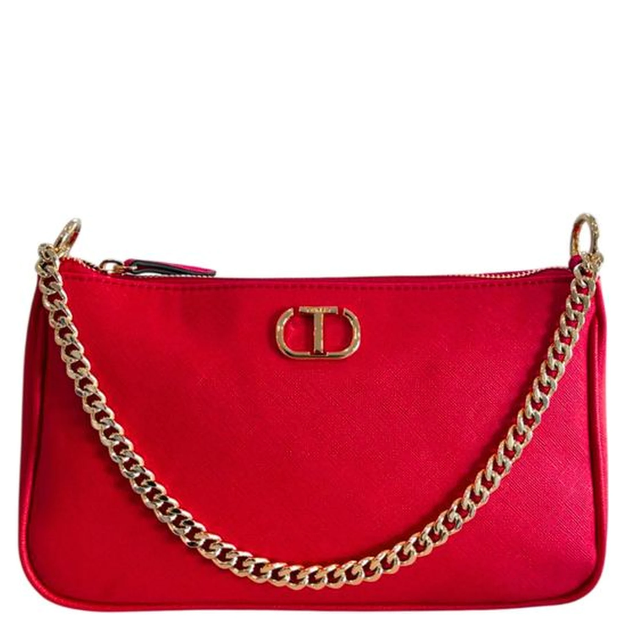 Red PU Women Crossbody Bag
