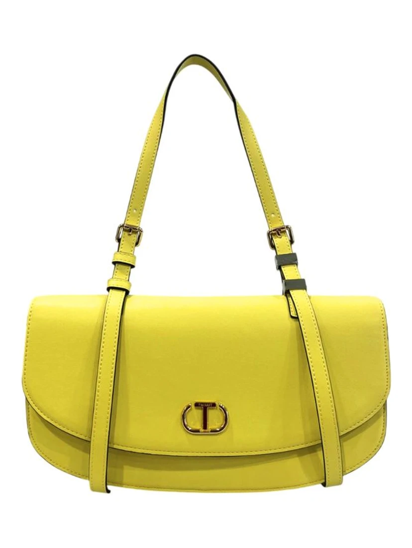 Yellow PU Women Shoulder Bag