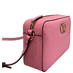 Pink PU Women Crossbody Bag