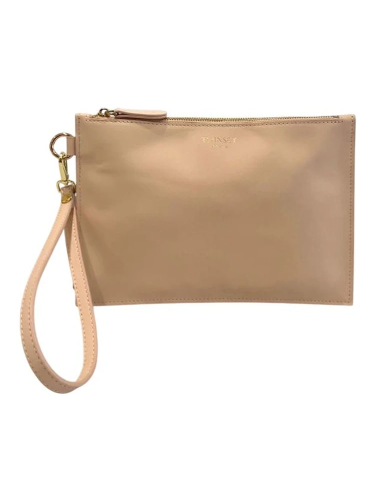 Pink Polyurethane Women Clutch