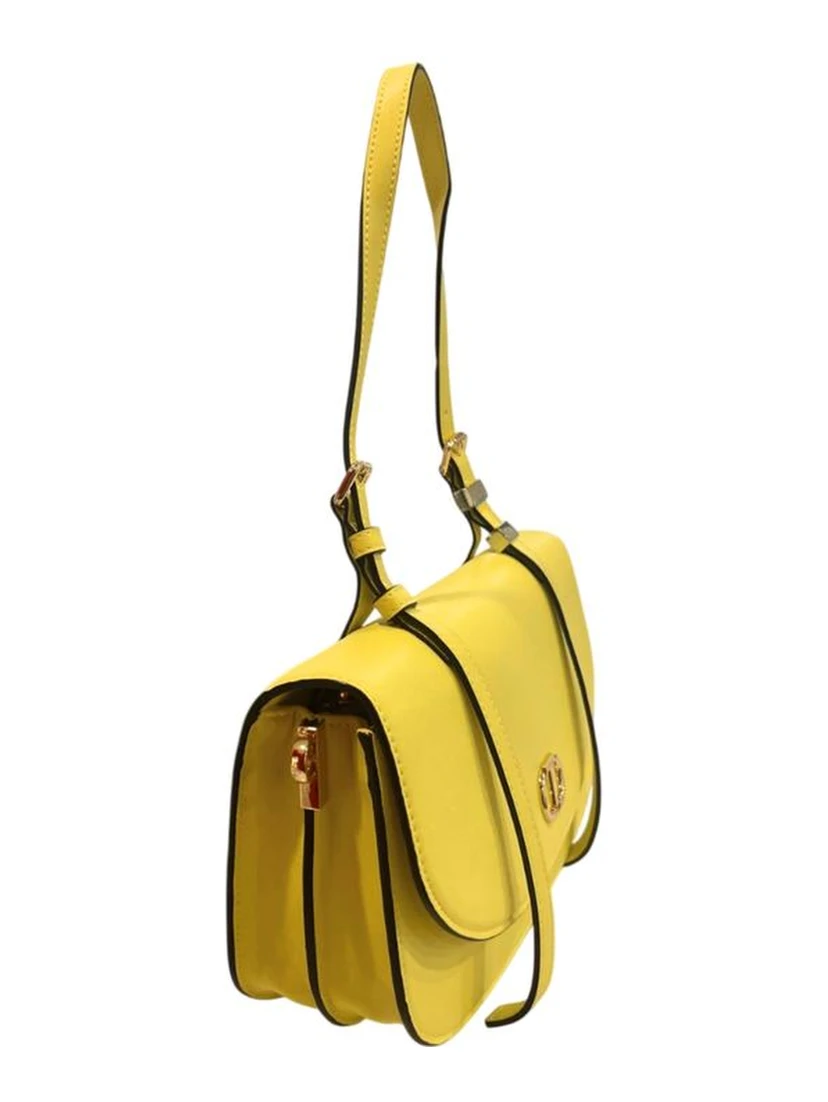 Yellow PU Women Shoulder Bag