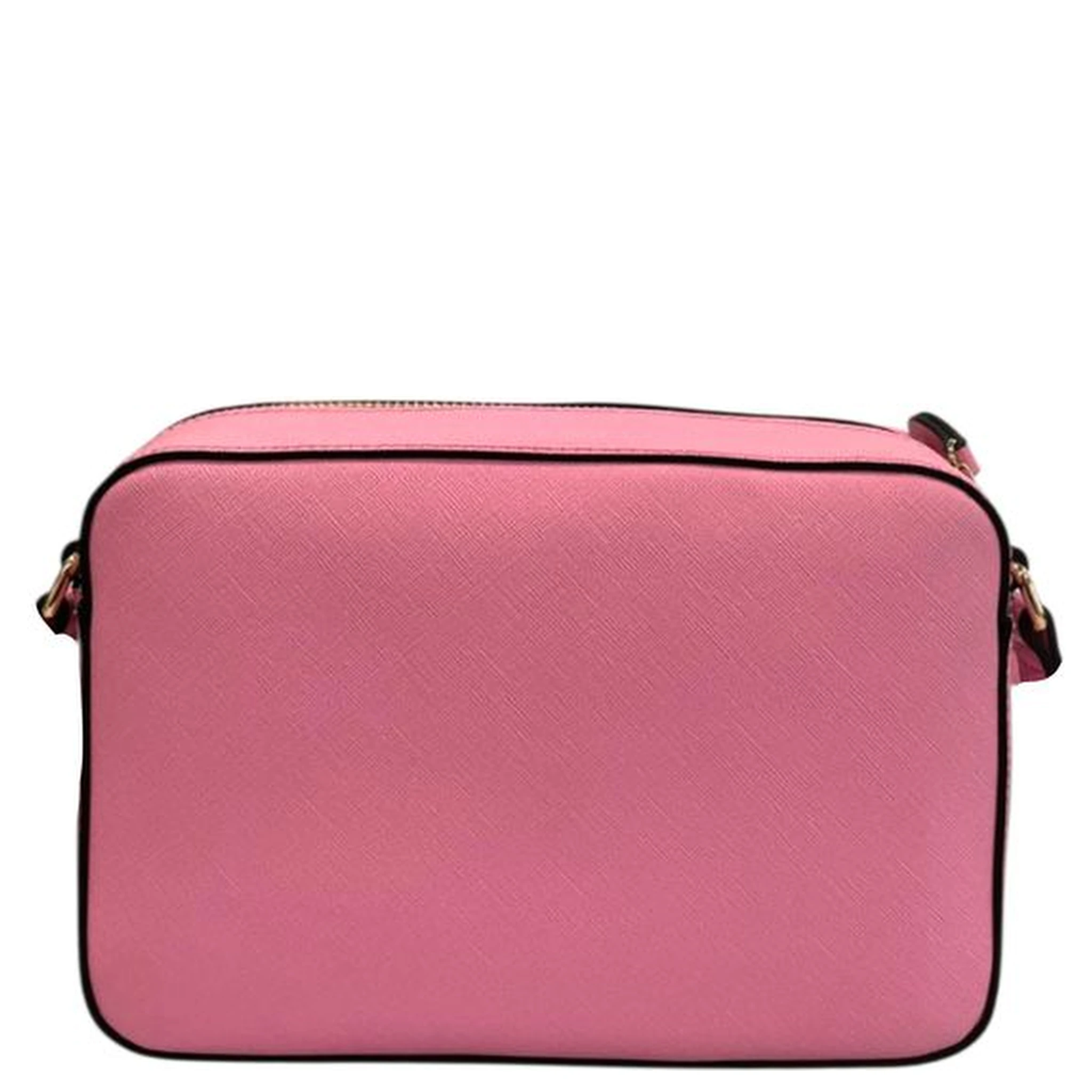 Pink PU Women Crossbody Bag