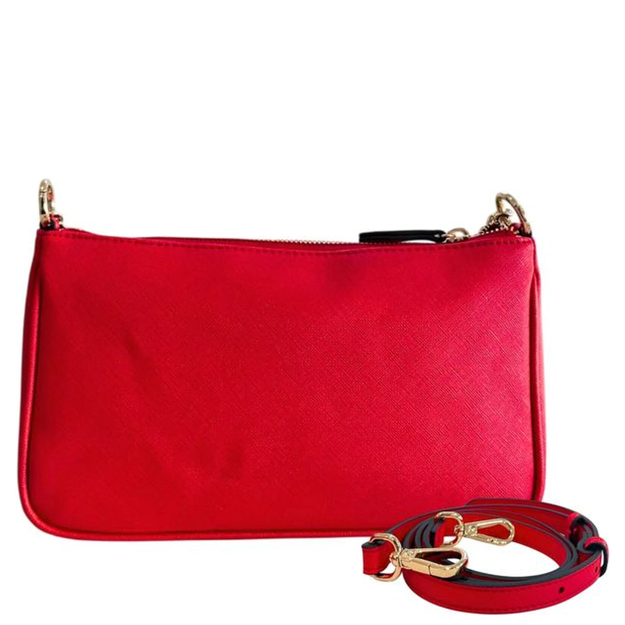 Red PU Women Crossbody Bag