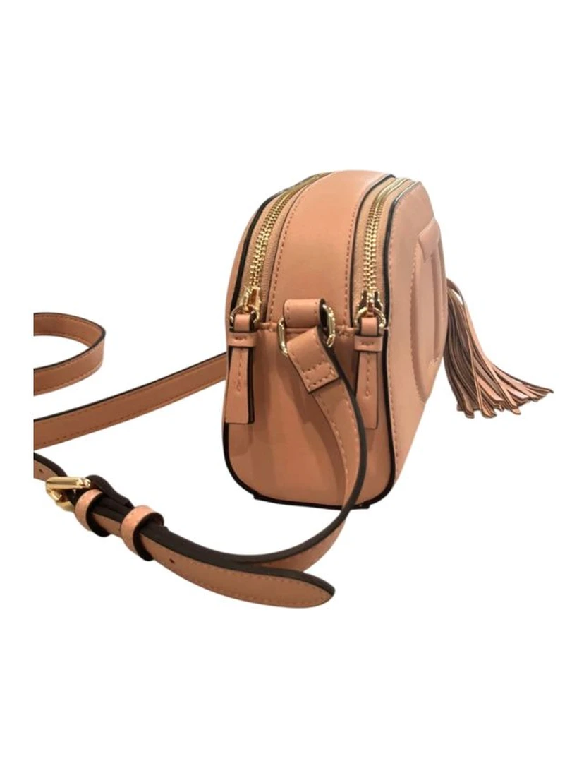 Pink Faux Leather Women Crossbody