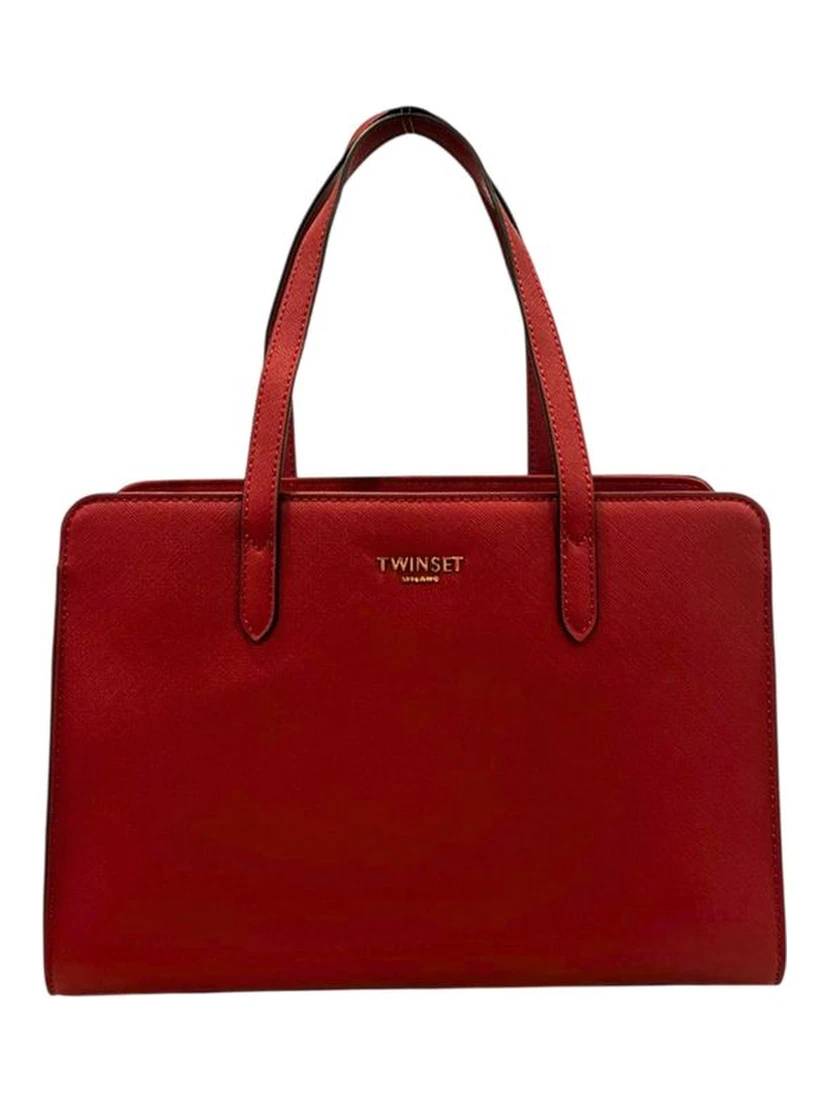 Red PU Women Shoulder Bag