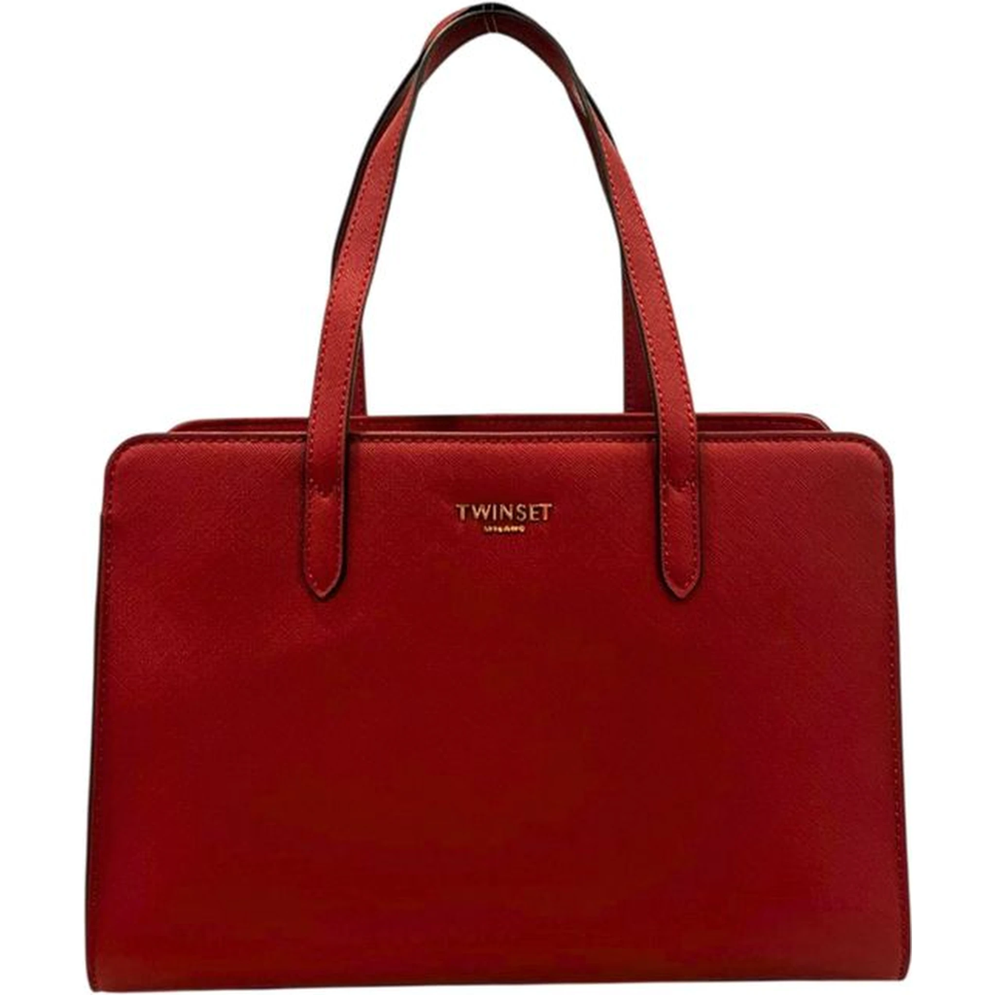 Red PU Women Shoulder Bag