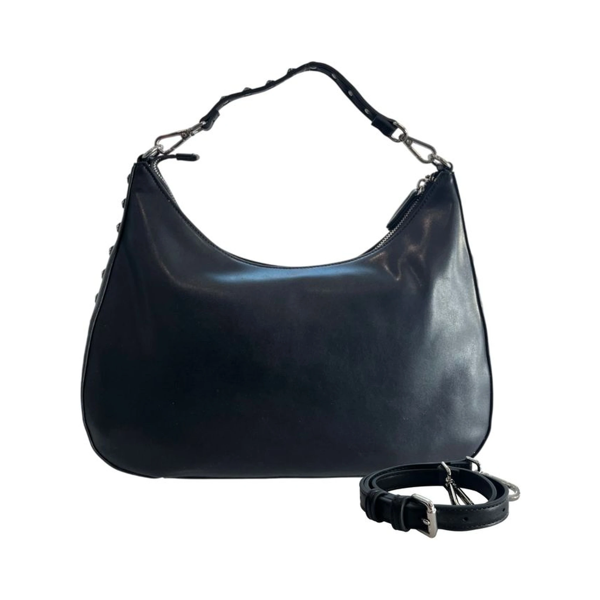 Black PU Women Shoulder Bag