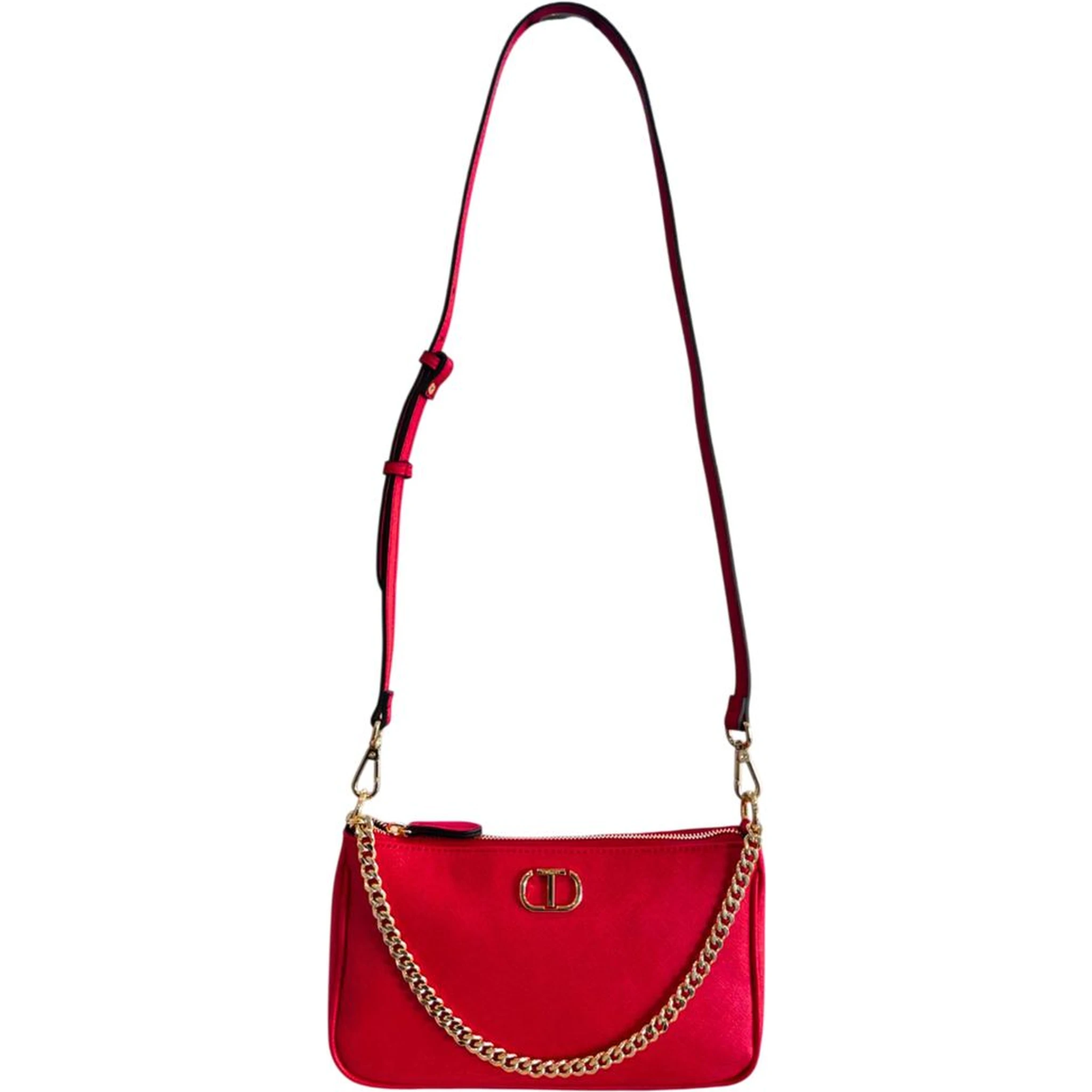 Red PU Women Crossbody Bag