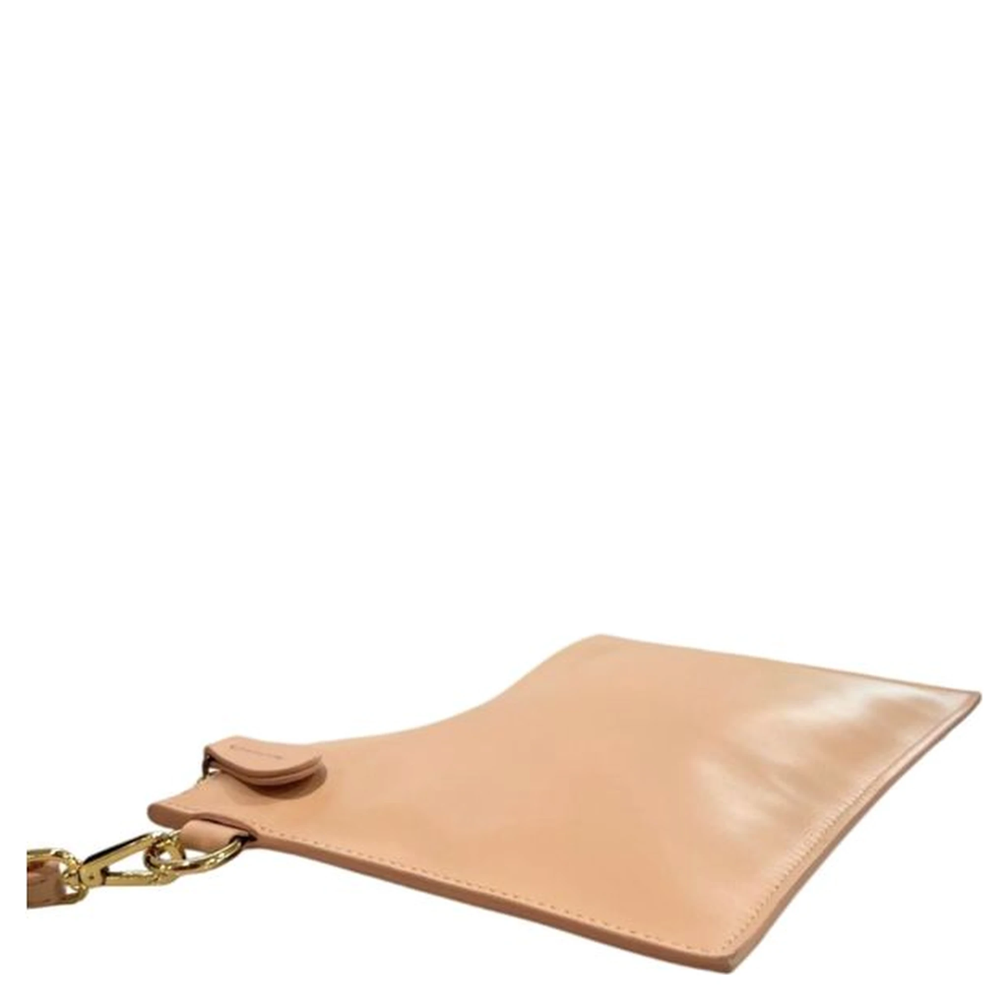 Pink Polyurethane Women Clutch