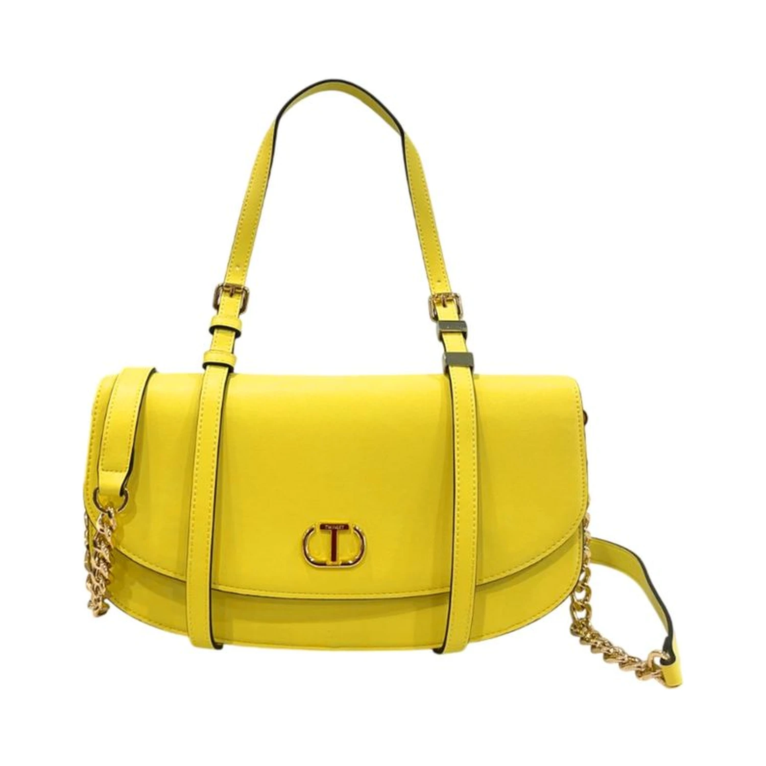 Yellow PU Women Shoulder Bag