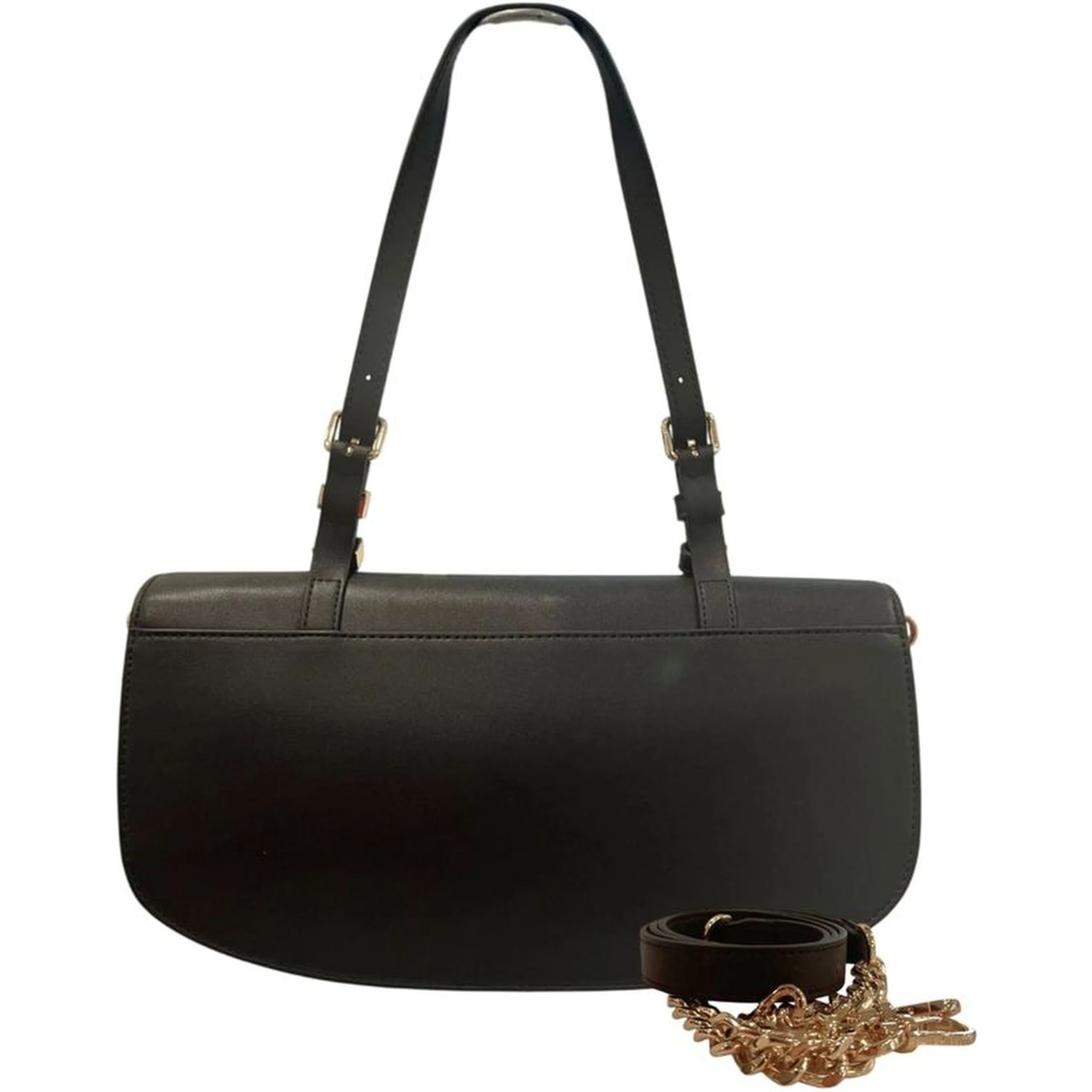 Black PU Women Shoulder Bag