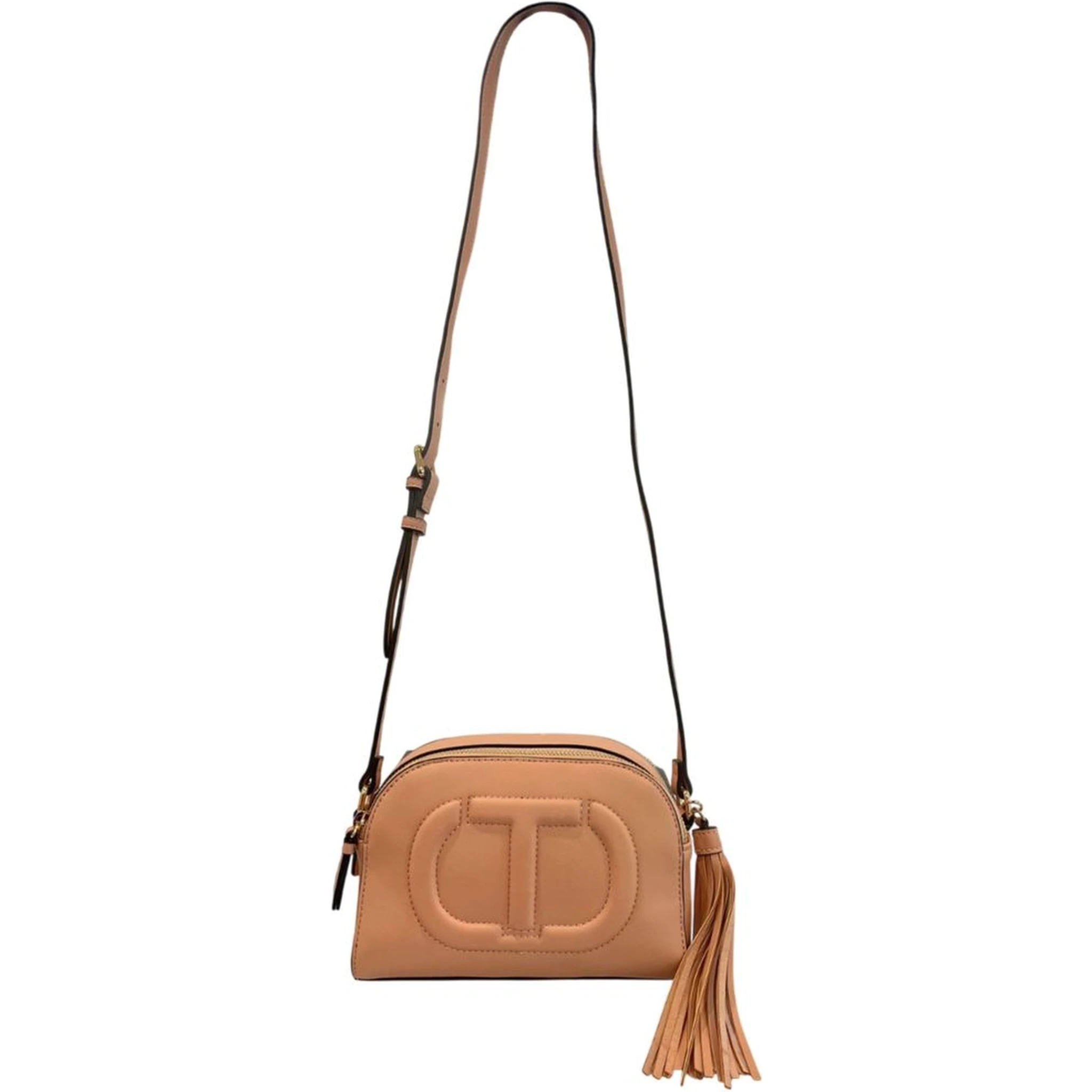 Pink Faux Leather Women Crossbody